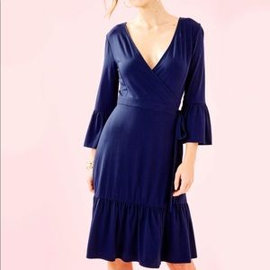Lilly Pulitzer Misha Wrap Dress in True Navy